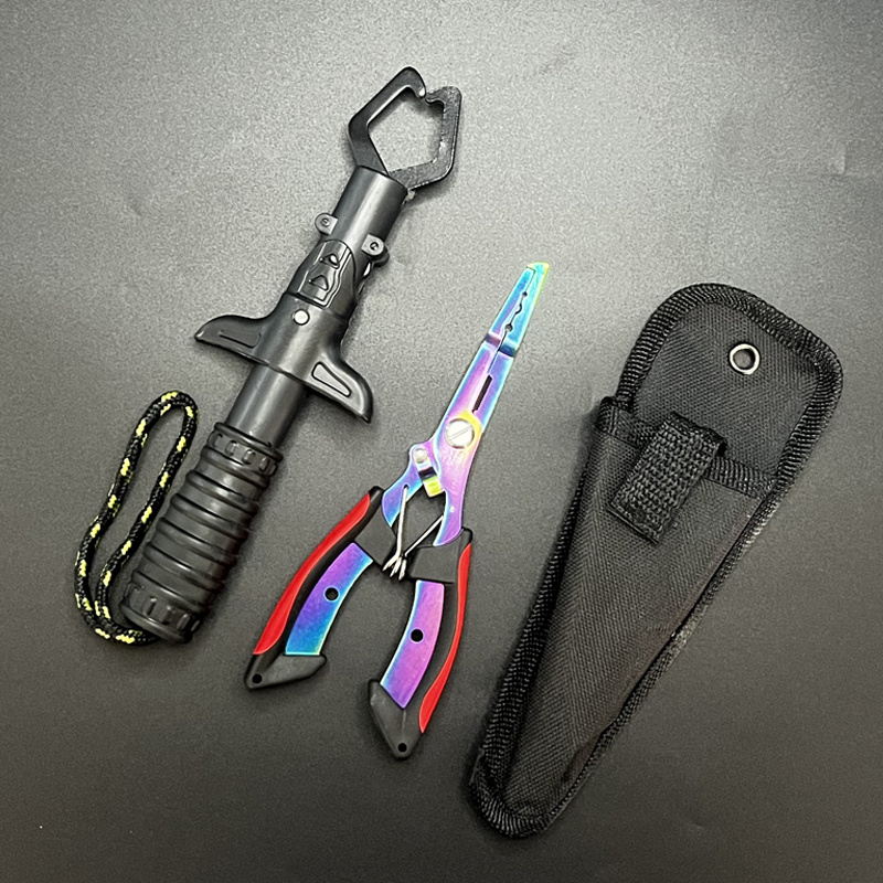 Fishing Hook Sharpener - Conjunto de Alicates e Pegadores de