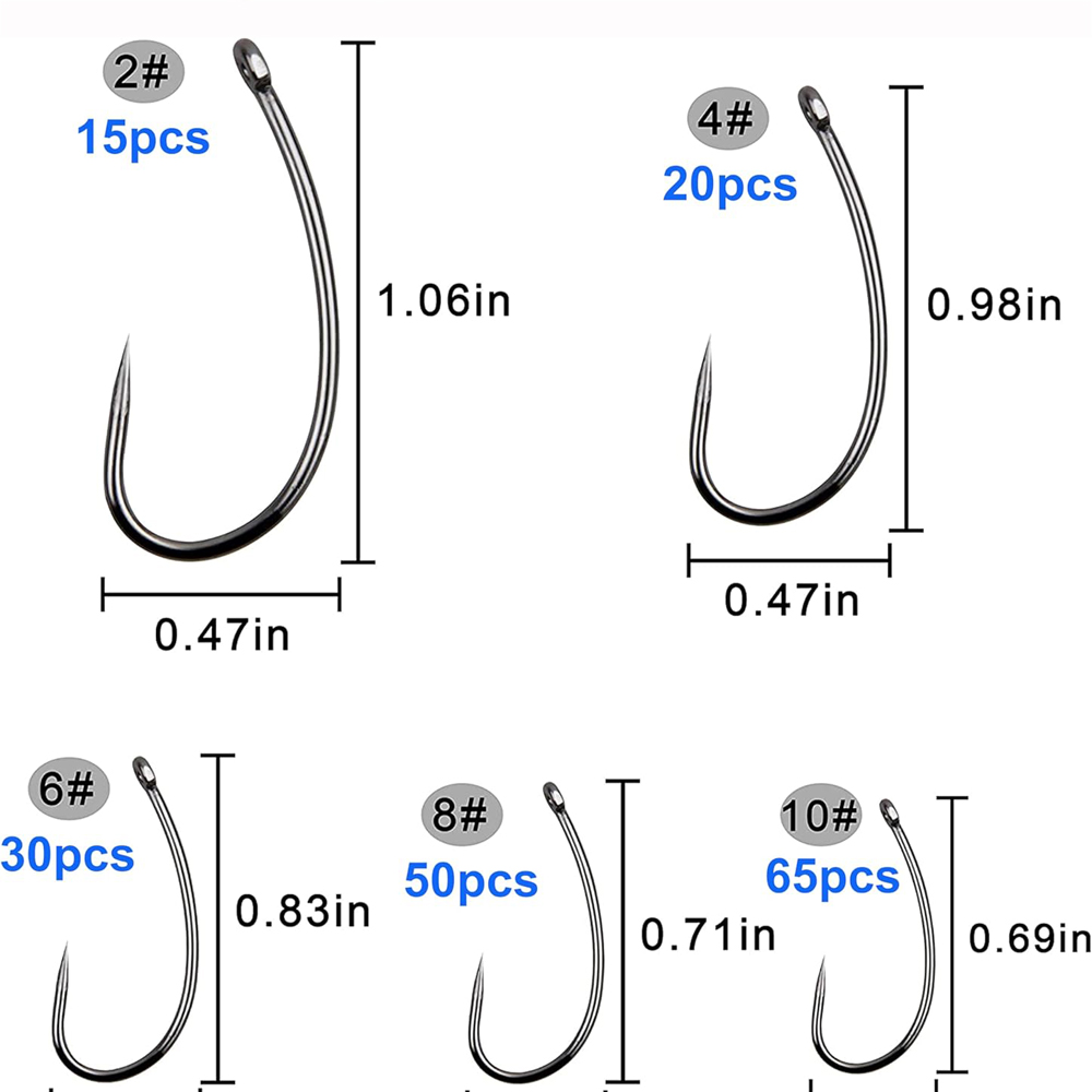 Barbless Fishing Hooks Kit, Sh - Fishing Hook Assortment avaliação e preço
