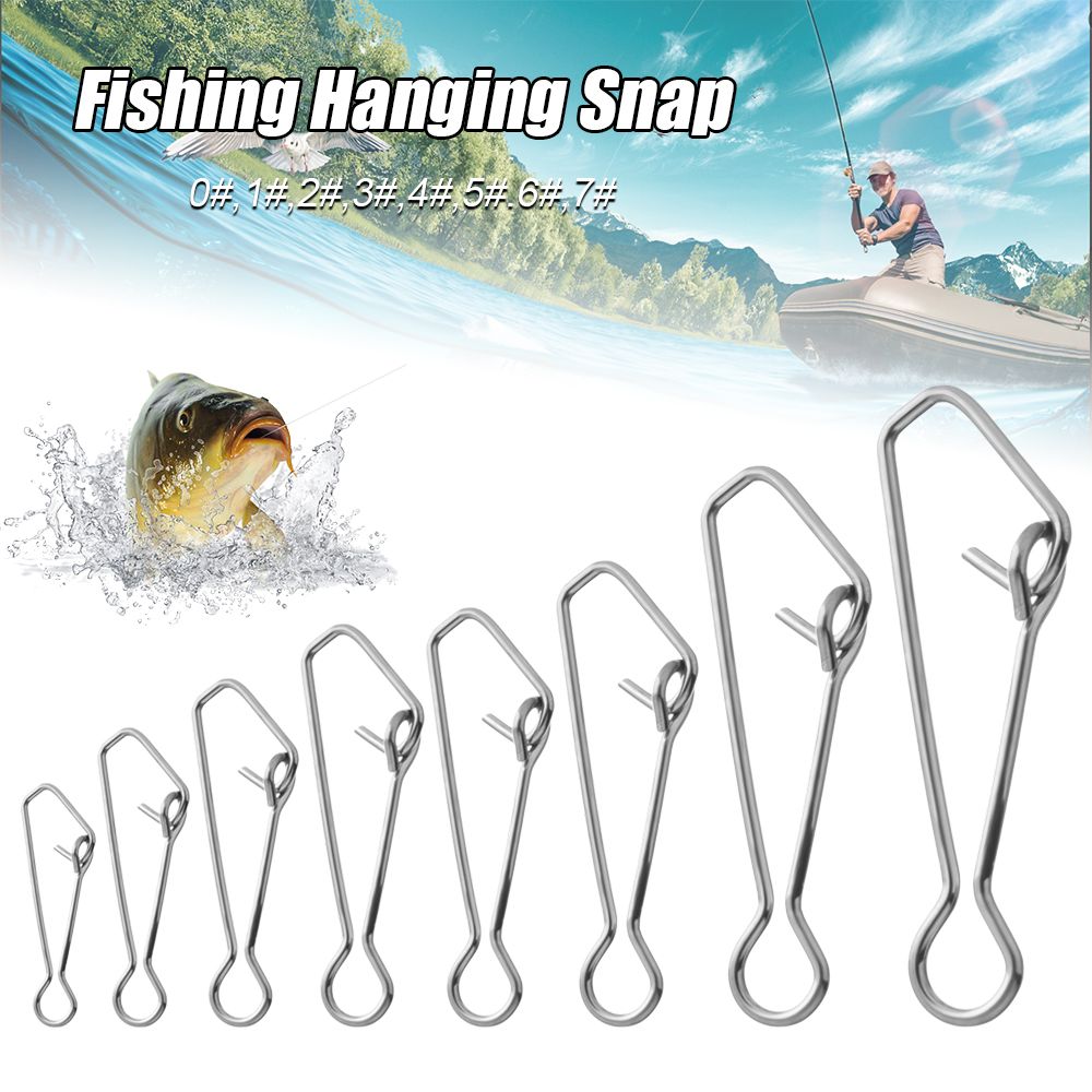 50 pcs/pacote rápido clipe de  - Fishing Hook Stainless Steel avaliação e preço