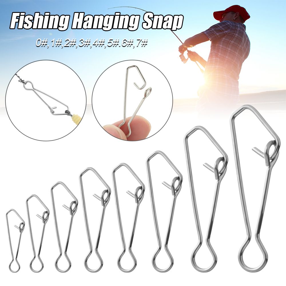 50 pcs/pacote rápido clipe de  - Fishing Hook Stainless Steel avaliação e preço