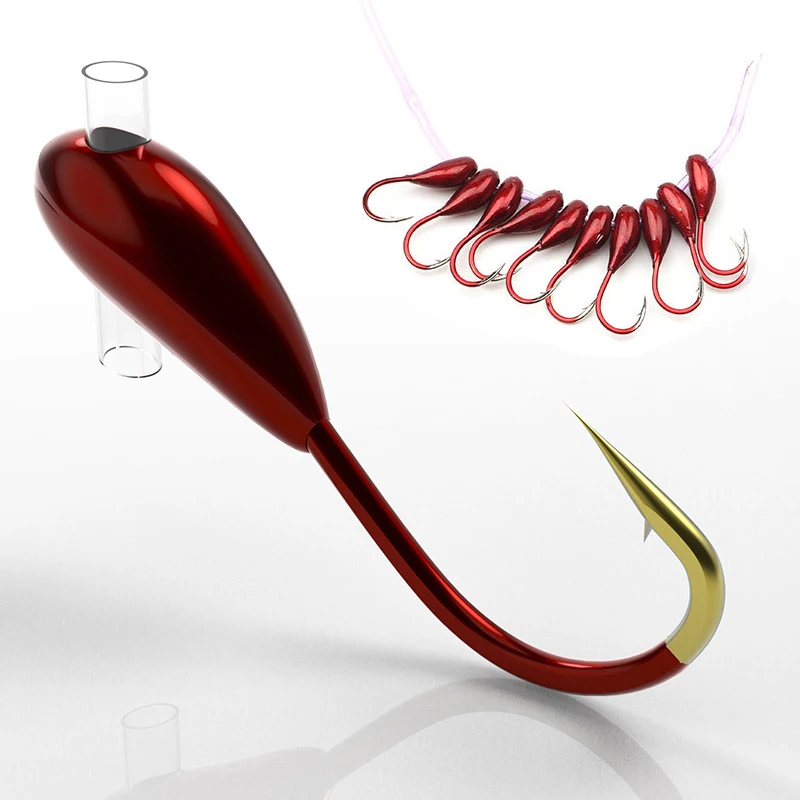 10/20 pçs inverno gancho de pe - Fishing Hook Assortment avaliação e preço