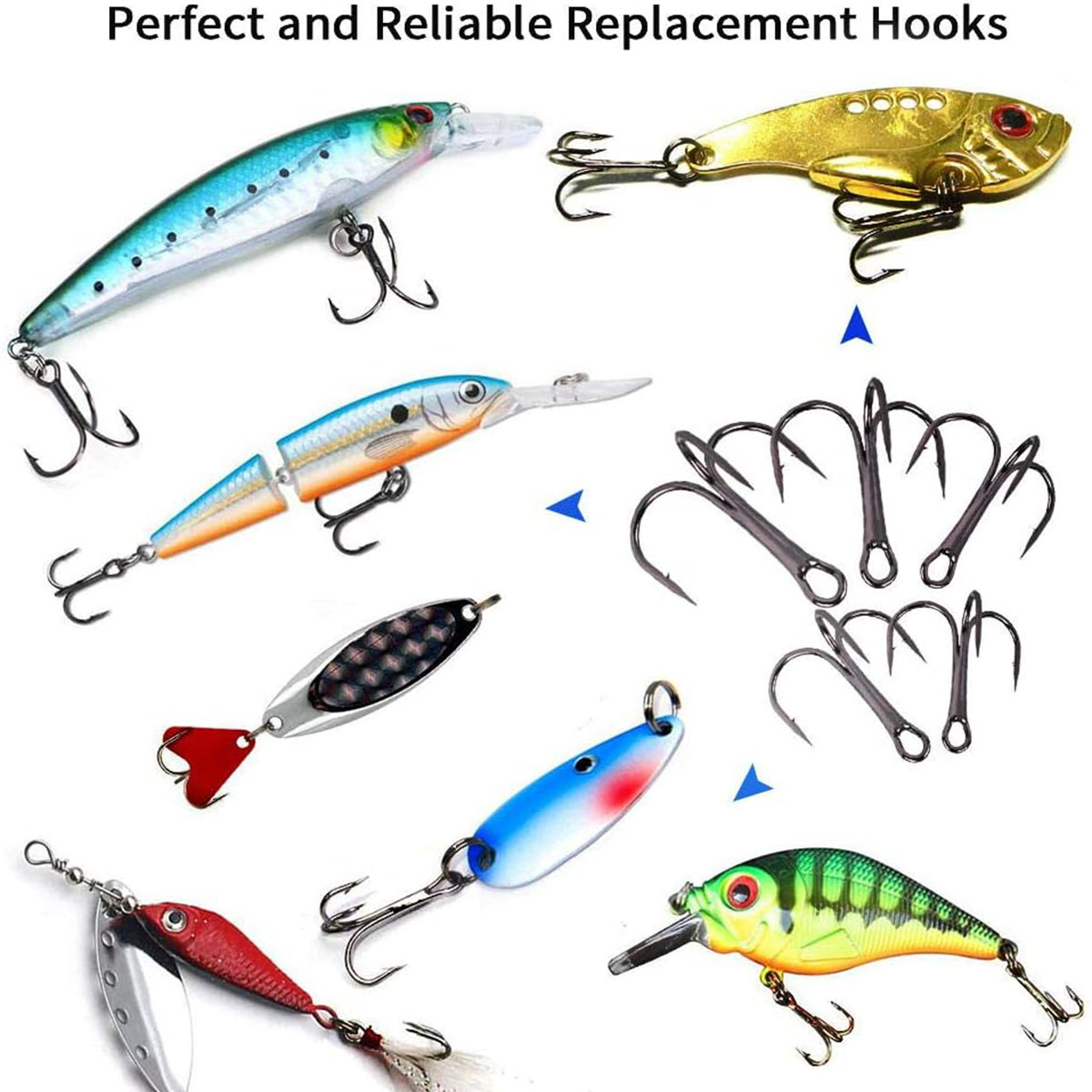 Kit de Anzóis Triplos para Pes - Fishing Hook Circle avaliação e preço