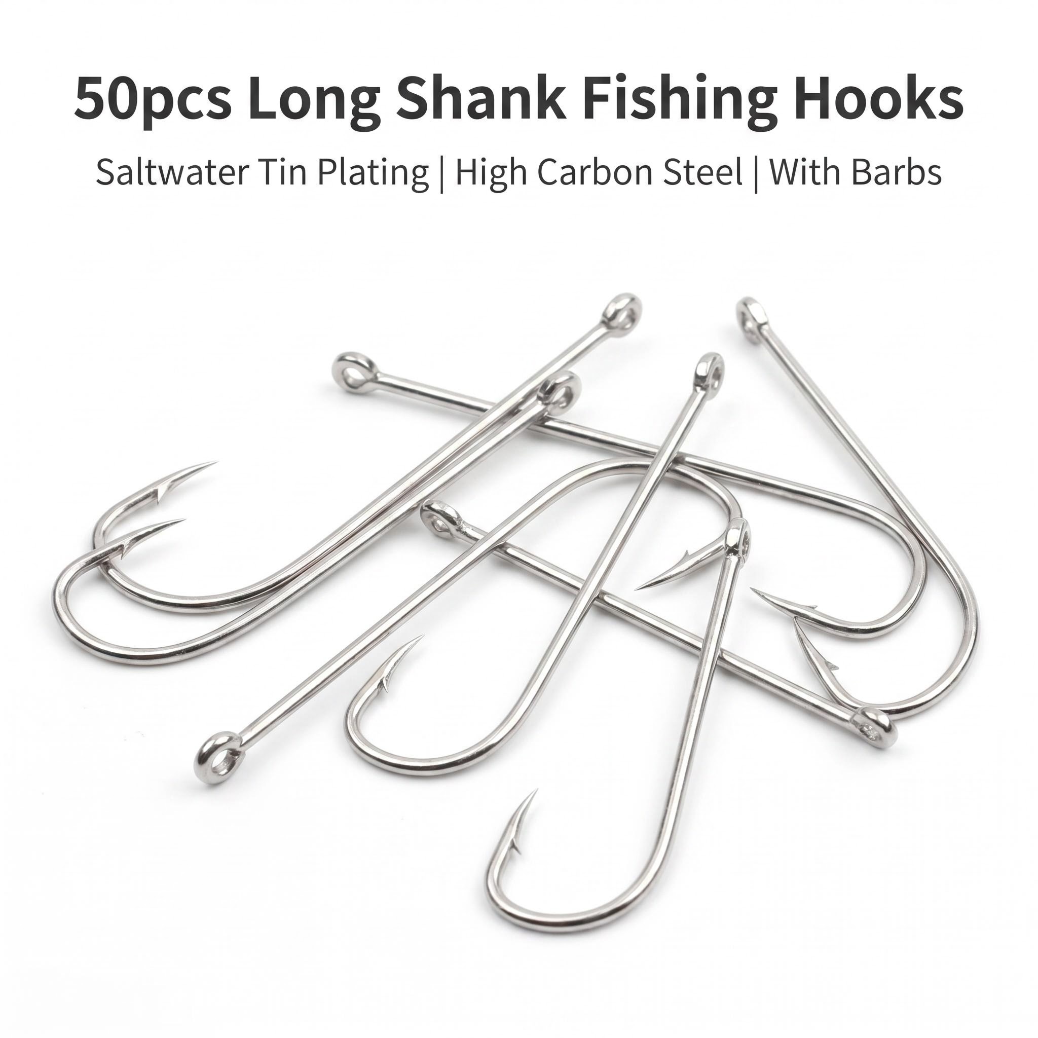 50 Ganchos Circulares de Haste - Fishing Hook Circle avaliação e preço